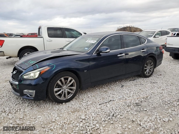 2018 Infiniti Q70 3.7 LUXE with VIN JN1BY1AP7JM180660, listed as a Copart auction lot 85741174 with NaN miles and Salvage Title. Bid and sale history available at carsss.com. Image 1.