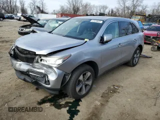 2016 Acura MDX with VIN 5FRYD4H27GB017182, listed as a Copart auction lot 47529635 with 136,170 mi miles and Salvage Title. Bid and sale history available at carsss.com. Image 1.