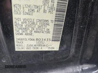2019 Nissan NV Cargo S с VIN 1N6BF0LY0KN803435, выставлен на аукционе IAAI как лот 42517027 с пробегом 140 027 миль миль и . История ставок и продаж доступна на DreamBid. Изображение 7.