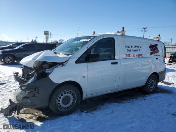 2021 Mercedes-Benz Metris Cargo Van with VIN W1YV0BEY6M3905178, listed as a Copart auction lot 88217365 with 51,611 mi miles and Salvage Title. Bid and sale history available at carsss.com. Image 1.