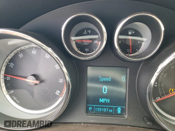 2012 Buick Regal Premium 1 with VIN 2G4GS5EK2C9142548, listed as a Copart auction lot 46497415 with 139,197 mi miles and Salvage title. Bid and sale history available at DreamBid. Image 9.