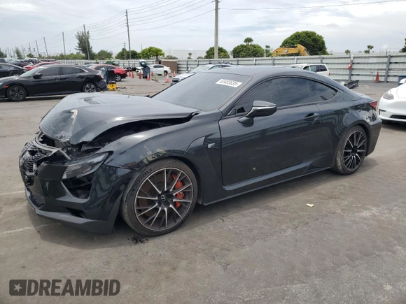 2023 Lexus RC F with VIN JTHDP5BC9P5008837, listed as a Copart auction lot 63483635 with 5,908 mi miles and Salvage title. Bid and sale history available at DreamBid. Image 1.