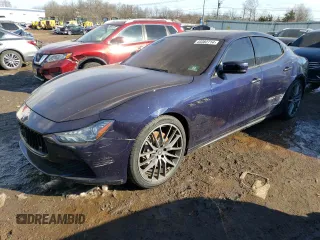 2015 Maserati Ghibli S Q4 with VIN ZAM57RTA3F1151696, listed as a Copart auction lot 43382714 with 84,829 mi miles. Bid and sale history available at carsss.com. Image 1.