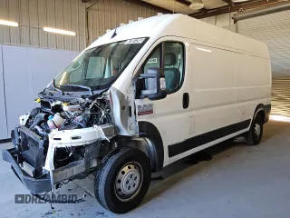 2022 Ram ProMaster Cargo with VIN 3C6MRVHG1NE114360, listed as a Copart auction lot 47051295 with 17,464 mi miles and Clean Title. Bid and sale history available at DreamBid. Image 1.