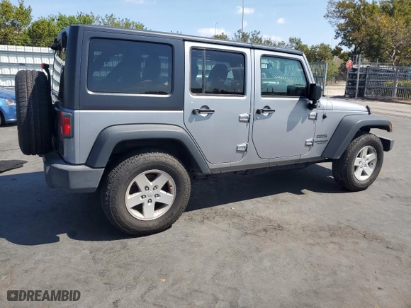 2017 Jeep Wrangler Unlimited Sport with VIN 1C4BJWDG9HL539257, listed as a Copart auction lot 49405565 with 31,355 mi miles and Salvage Title. Bid and sale history available at carsss.com. Image 3.