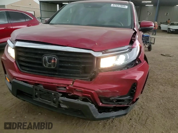 2023 Honda Ridgeline RTL с VIN 5FPYK3F52PB036809, выставлен на аукционе Copart как лот 57237855 с пробегом 40 730 миль миль и Списание • Salvage title. История ставок и продаж доступна на DreamBid. Изображение 13.