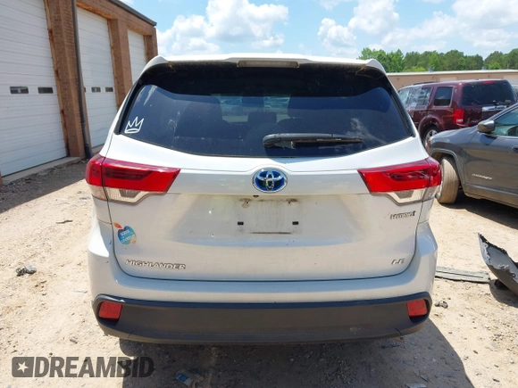2019 Toyota Highlander Hybrid LE with VIN 5TDBGRFH6KS070611, listed as a IAAI auction lot 42301946 with 78,323 mi miles and . Bid and sale history available at DreamBid. Image 15.