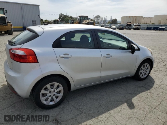 2013 Kia Rio LX with VIN KNADM5A32D6252845, listed as a Copart auction lot 53567595 with 165,806 mi miles and Clean Title. Bid and sale history available at carsss.com. Image 3.