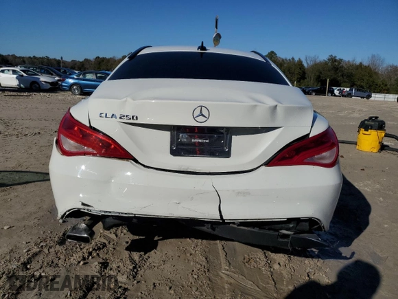 2016 Mercedes-Benz CLA 250 with VIN WDDSJ4EBXGN293738, listed as a Copart auction lot 89341895 with 57,279 mi miles and Salvage Title. Bid and sale history available at DreamBid. Image 6.