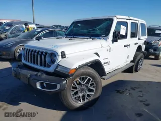 2024 Jeep Wrangler Sahara with VIN 1C4PJXEGXRW364527, listed as a IAAI auction lot 41398681 with 7,031 mi miles. Bid and sale history available at carsss.com. Image 18.