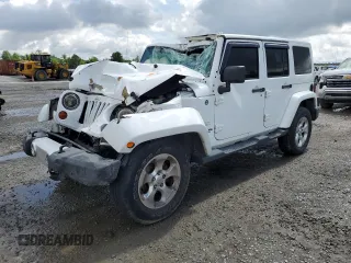 2013 Jeep Wrangler Unlimited Sahara with VIN 1C4HJWEG1DL516784, listed as a Copart auction lot 56382805 with 205,874 mi miles and Salvage title. Bid and sale history available at DreamBid. Image 1.