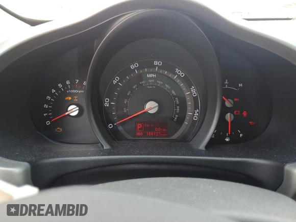 2011 Kia Sportage EX with VIN KNDPCCA26B7075660, listed as a Copart auction lot 53166135 with 158,127 mi miles and Clean title. Bid and sale history available at DreamBid. Image 9.