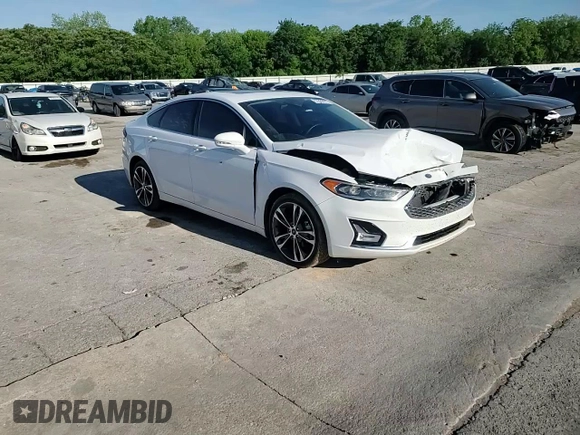 2020 Ford Fusion Titanium with VIN 3FA6P0D98LR176335, listed as a Copart auction lot 55323275 with 76,572 mi miles and Salvage title. Bid and sale history available at DreamBid. Image 13.