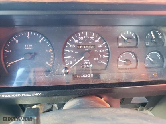 1992 Dodge Dakota with VIN 1B7FL23X0NS581033, listed as a Copart auction lot 72280124 with 101,559 mi miles and Clean Title. Bid and sale history available at carsss.com. Image 9.