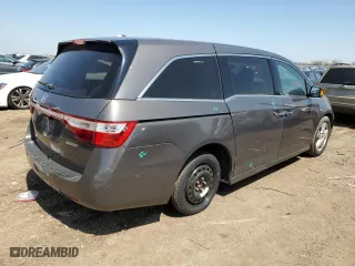 2013 Honda Odyssey Touring with VIN 5FNRL5H98DB078614, listed as a Copart auction lot 80188214 with 166,219 mi miles and Salvage Title. Bid and sale history available at carsss.com. Image 3.