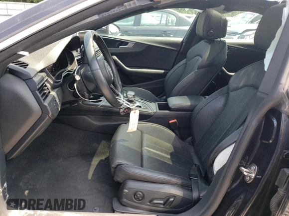 2018 Audi A5 Sportback Premium Plus with VIN WAUENCF54JA100459, listed as a Copart auction lot 53349513 with 48,719 mi miles. Bid and sale history available at carsss.com. Image 7.