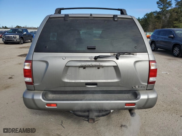2001 Nissan Pathfinder LE with VIN JN8DR07X51W502046, listed as a Copart auction lot 42756345 with 202,088 mi miles and Salvage Title. Bid and sale history available at carsss.com. Image 6.