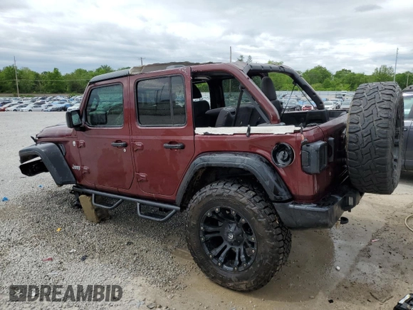 2018 Jeep Wrangler Unlimited Sport S с VIN 1C4HJXDG9JW320898, выставлен на аукционе Copart как лот 54693785 с пробегом 101 380 миль миль и Списание • Salvage title. История ставок и продаж доступна на DreamBid. Изображение 2.