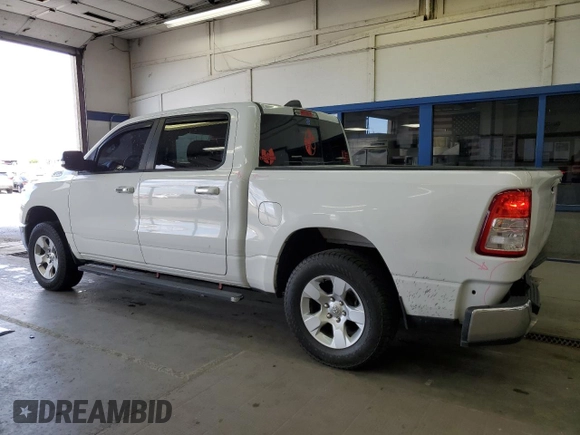 2019 Ram 1500 Big Horn with VIN 1C6SRFFT5KN708244, listed as a Copart auction lot 56981135 with 86,903 mi miles and Salvage title. Bid and sale history available at DreamBid. Image 2.