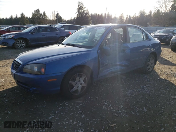 2006 Hyundai Elantra GLS z VIN KMHDN46D06U315673, wystawiony jako Copart lot #46815255 z przebiegiem 152 398 mil mil oraz Szkoda całkowita • Salvage title. Historia ofert i sprzedaży dostępna na DreamBid. Obrazek 1.