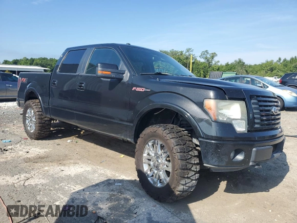2012 Ford F-150 XL with VIN 1FTFW1ET0CFB06984, listed as a Copart auction lot 61338755 with 204,847 mi miles and Salvage title. Bid and sale history available at DreamBid. Image 4.