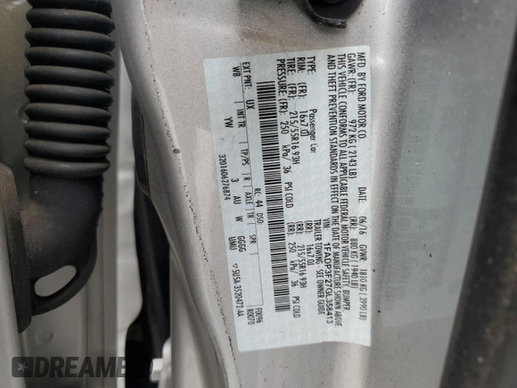 2016 Ford Focus SE с VIN 1FADP3F27GL358413, выставлен на аукционе Copart как лот 52295805 с пробегом 123 507 миль миль и Списание • Salvage title. История ставок и продаж доступна на DreamBid. Изображение 12.