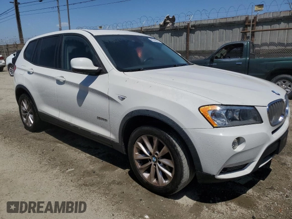 2013 BMW X3 xDrive28i with VIN 5UXWX9C57D0D08744, listed as a Copart auction lot 55145795 with 132,974 mi miles and Clean Title. Bid and sale history available at carsss.com. Image 4.