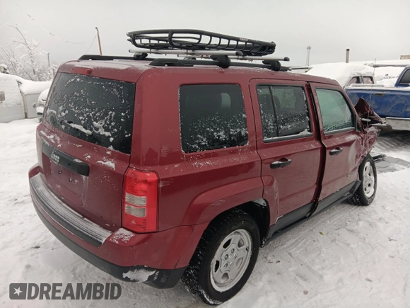 2013 Jeep Patriot Sport with VIN 1C4NJPBA3DD283249, listed as a Copart auction lot 44080475 with Not Provided miles and Salvage Title. Bid and sale history available at carsss.com. Image 3.