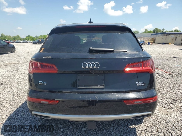 2018 Audi Q5 Premium with VIN WA1ANAFY0J2040684, listed as a Copart auction lot 54777815 with 77,504 mi miles and Salvage title. Bid and sale history available at DreamBid. Image 6.