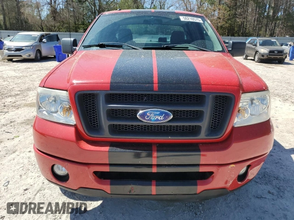 2008 Ford F-150 STX with VIN 1FTRX12W98FC24533, listed as a Copart auction lot 50210575 with 75,207 mi miles and Clean Title. Bid and sale history available at carsss.com. Image 5.