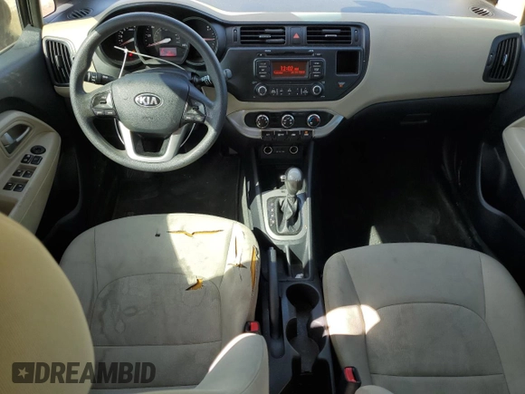 2013 Kia Rio LX with VIN KNADM5A36D6204815, listed as a Copart auction lot 52963475 with 96,880 mi miles and Clean Title. Bid and sale history available at carsss.com. Image 8.