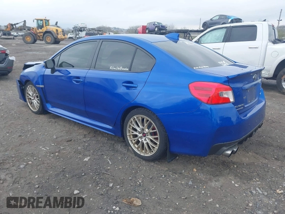 2017 Subaru WRX Limited with VIN JF1VA1L65H9838742, listed as a IAAI auction lot 41950947 with 110,281 mi miles. Bid and sale history available at carsss.com. Image 3.