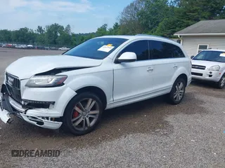 2014 Audi Q7 Premium Plus with VIN WA1LGAFE6ED015856, listed as a IAAI auction lot 42612500 with 96,946 mi miles and . Bid and sale history available at DreamBid. Image 2.