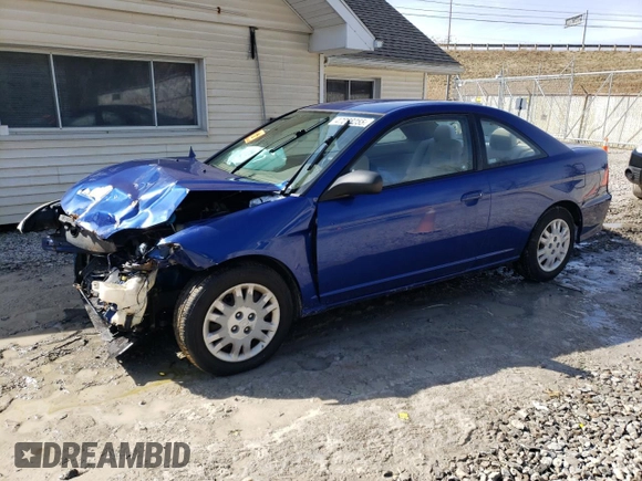 2004 Honda Civic LX with VIN 1HGEM22594L075753, listed as a Copart auction lot 47078255 with 158,653 mi miles and Salvage Title. Bid and sale history available at DreamBid. Image 1.