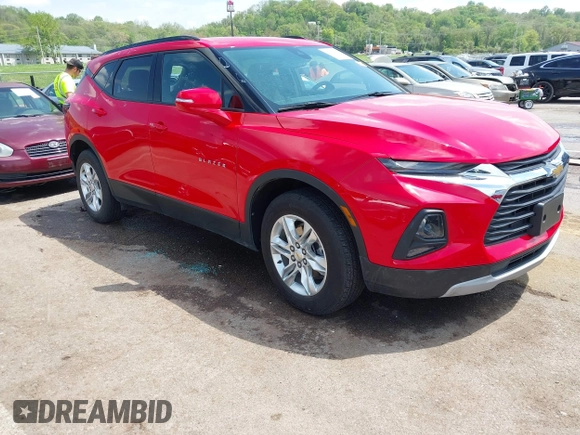 2022 Chevrolet Blazer LT with VIN 3GNKBHR4XNS176035, listed as a IAAI auction lot 42053596 with 17,442 mi miles and . Bid and sale history available at DreamBid. Image 1.