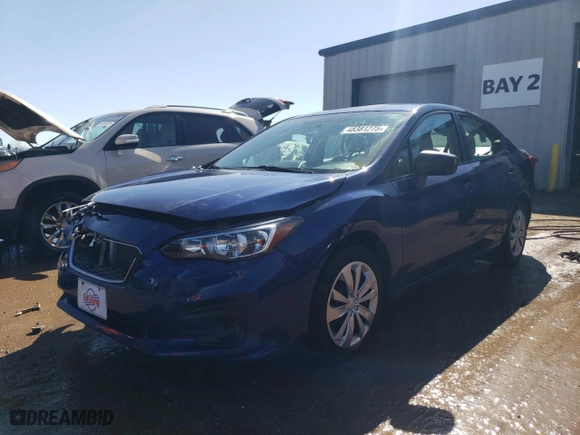 2018 Subaru Impreza with VIN 4S3GKAA67J3616540, listed as a Copart auction lot 48381275 with 54,139 mi miles and Salvage Title. Bid and sale history available at carsss.com. Image 1.