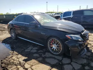 2017 Mercedes-Benz C 63 S AMG with VIN 55SWF8HB3HU186688, listed as a Copart auction lot 57299905 with 47,913 mi miles and Clean title. Bid and sale history available at DreamBid. Image 4.