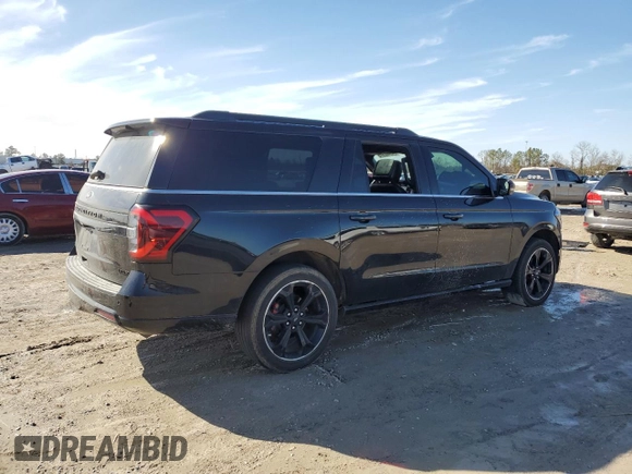 2022 Ford Expedition Max Limited with VIN 1FMJK2AT0NEA34755, listed as a Copart auction lot 43462315 with 36,236 mi miles and Salvage title. Bid and sale history available at DreamBid. Image 3.