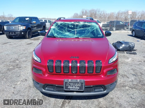 2017 Jeep Cherokee Sport with VIN 1C4PJMAB8HW648052, listed as a IAAI auction lot 41748439 with 177,435 mi miles. Bid and sale history available at carsss.com. Image 12.