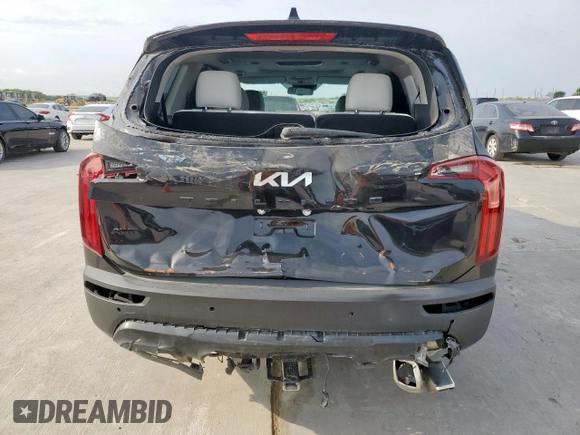 2022 Kia Telluride EX with VIN 5XYP3DHC6NG251537, listed as a Copart auction lot 54061075 with 16,931 mi miles and Salvage Title. Bid and sale history available at carsss.com. Image 6.
