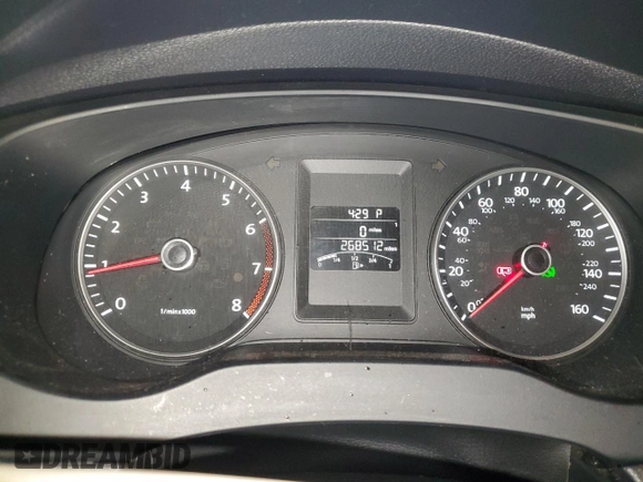 2013 Volkswagen Jetta SE with VIN 3VWDP7AJ2DM424549, listed as a Copart auction lot 52238075 with 268,512 mi miles and Salvage title. Bid and sale history available at DreamBid. Image 9.