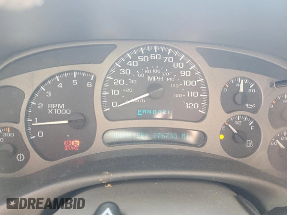 2003 GMC Yukon XL Denali with VIN 1GKFK66U63J265154, listed as a Copart auction lot 52967605 with 276,733 mi miles and Salvage Title. Bid and sale history available at carsss.com. Image 9.