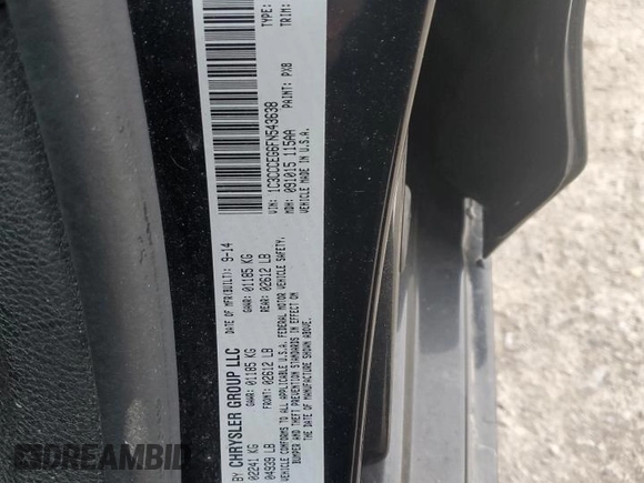 2015 Chrysler 200 C z VIN 1C3CCCEG6FN543638, wystawiony jako Copart lot #54553705 z przebiegiem 54 056 mil mil oraz Szkody całkowita. Historia ofert i sprzedaży dostępna na DreamBid. Obrazek 12.