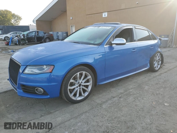 2011 Audi S4 Premium Plus with VIN WAUDGAFL1BA030977, listed as a Copart auction lot 84727524 with 121,784 mi miles and Salvage Title. Bid and sale history available at carsss.com. Image 1.