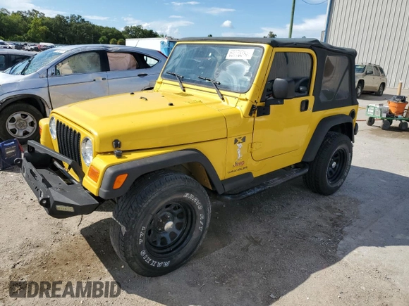 2003 Jeep Wrangler X with VIN 1J4FA39S83P368090, listed as a Copart auction lot 69773284 with 216,671 mi miles and Salvage Title. Bid and sale history available at carsss.com. Image 1.