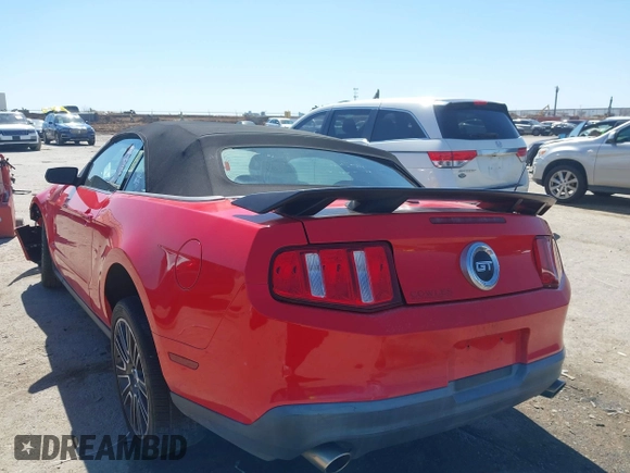 2010 Ford Mustang GT with VIN 1ZVBP8FH5A5149179, listed as a IAAI auction lot 41776388 with 76,862 mi miles and . Bid and sale history available at DreamBid. Image 3.