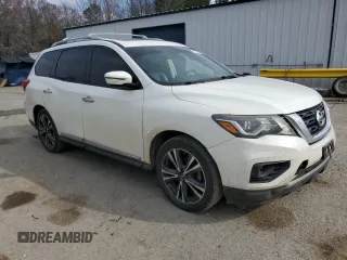 2017 Nissan Pathfinder Platinum with VIN 5N1DR2MN3HC612739, listed as a Copart auction lot 43795605 with 147,239 mi miles and Salvage Title. Bid and sale history available at carsss.com. Image 4.