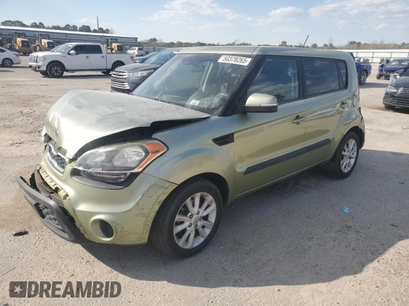 2012 Kia Soul + with VIN KNDJT2A67C7353440, listed as a Copart auction lot 50378265 with 46,719 mi miles and Salvage Title. Bid and sale history available at DreamBid. Image 1.