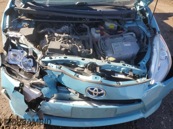 2012 Toyota Prius One with VIN JTDKDTB30C1023430, listed as a Copart auction lot 48027695 with 90,728 mi miles and Salvage Title. Bid and sale history available at DreamBid. Image 13.