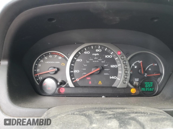 2005 Honda Pilot EX-L z VIN 5FNYF18585B061659, wystawiony jako Copart lot #54946735 z przebiegiem 263 582 mil mil oraz Szkoda całkowita • Salvage title. Historia ofert i sprzedaży dostępna na DreamBid. Obrazek 9.